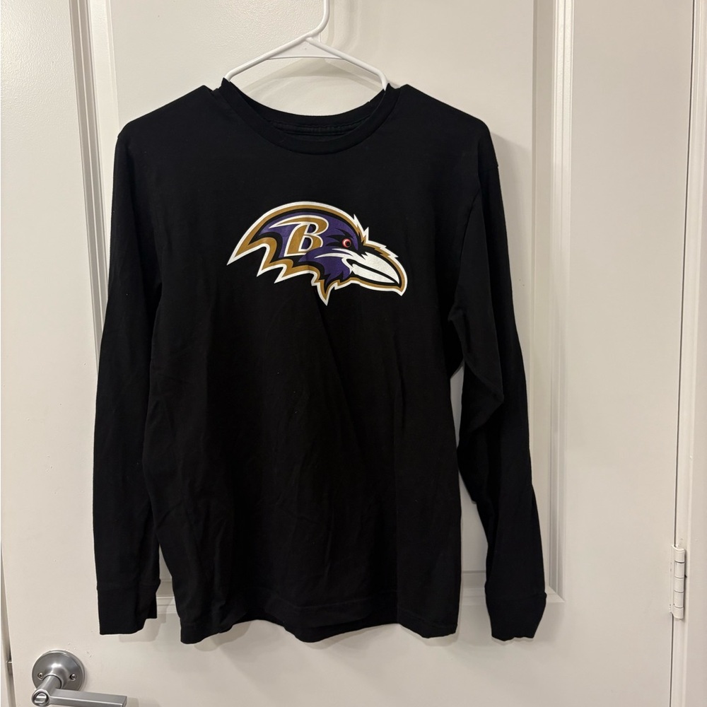 NFL Black Cotton Shirt with Logo